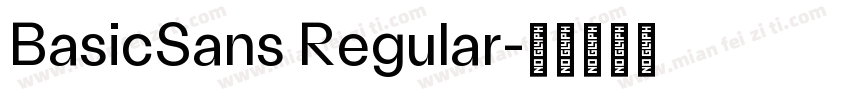 BasicSans Regular字体转换